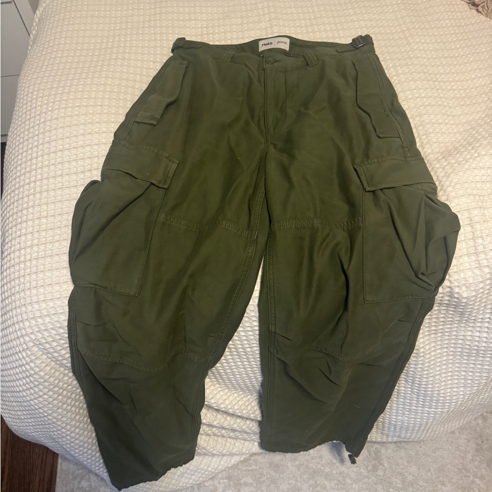 Aritzia Olive Cargo Pants